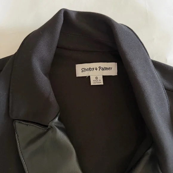 Shelby & Palmer Classic Sophisticated Black Blazer Dress with Sleek Design - Picture 12 of 14
